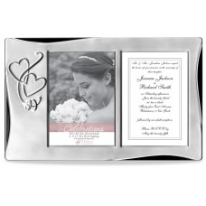 Timeless Frames Silver Heart Tabletop Wedding Collage Picture Frame TQB1127